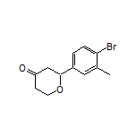 2-(4-Bromo-3-methylphenyl)dihydro-2H-pyran-4(3H)-one