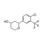 2-[4-Chloro-3-(trifluoromethyl)phenyl]tetrahydro-2H-pyran-4-ol