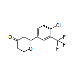 2-[4-Chloro-3-(trifluoromethyl)phenyl]dihydro-2H-pyran-4(3H)-one