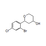 2-(2-Bromo-4-chlorophenyl)tetrahydro-2H-pyran-4-ol