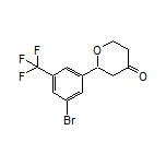 2-[3-Bromo-5-(trifluoromethyl)phenyl]dihydro-2H-pyran-4(3H)-one