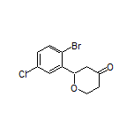 2-(2-Bromo-5-chlorophenyl)dihydro-2H-pyran-4(3H)-one
