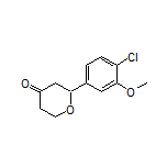 2-(4-Chloro-3-methoxyphenyl)dihydro-2H-pyran-4(3H)-one