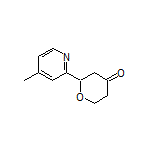 2-(4-Methylpyridin-2-yl)dihydro-2H-pyran-4(3H)-one