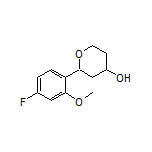 2-(4-Fluoro-2-methoxyphenyl)tetrahydro-2H-pyran-4-ol