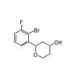 2-(2-Bromo-3-fluorophenyl)tetrahydro-2H-pyran-4-ol