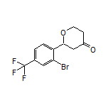 2-[2-Bromo-4-(trifluoromethyl)phenyl]dihydro-2H-pyran-4(3H)-one