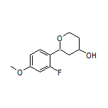 2-(2-Fluoro-4-methoxyphenyl)tetrahydro-2H-pyran-4-ol