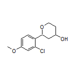 2-(2-Chloro-4-methoxyphenyl)tetrahydro-2H-pyran-4-ol