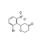 2-(2-Bromo-6-nitrophenyl)dihydro-2H-pyran-4(3H)-one