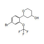 2-[4-Bromo-2-(trifluoromethoxy)phenyl]tetrahydro-2H-pyran-4-ol