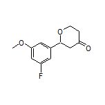 2-(3-Fluoro-5-methoxyphenyl)dihydro-2H-pyran-4(3H)-one