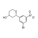 2-(3-Bromo-5-nitrophenyl)tetrahydro-2H-pyran-4-ol