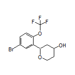 2-[5-Bromo-2-(trifluoromethoxy)phenyl]tetrahydro-2H-pyran-4-ol
