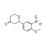 2-(4-Methoxy-3-nitrophenyl)dihydro-2H-pyran-4(3H)-one