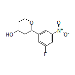 2-(3-Fluoro-5-nitrophenyl)tetrahydro-2H-pyran-4-ol