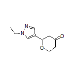 2-(1-Ethyl-1H-pyrazol-4-yl)dihydro-2H-pyran-4(3H)-one