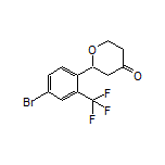 2-[4-Bromo-2-(trifluoromethyl)phenyl]dihydro-2H-pyran-4(3H)-one