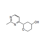 2-(2-Methylpyrimidin-4-yl)tetrahydro-2H-pyran-4-ol