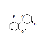 2-(2-Fluoro-6-methoxyphenyl)dihydro-2H-pyran-4(3H)-one