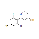 2-(2-Bromo-4-chloro-6-fluorophenyl)tetrahydro-2H-pyran-4-ol