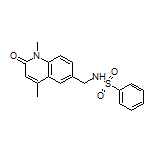 N-[(1,4-Dimethyl-2-oxo-1,2-dihydroquinolin-6-yl)methyl]benzenesulfonamide