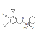 1-[2-(4-Cyano-3,5-dicyclopropylphenyl)acetamido]cyclohexanecarboxylic Acid