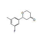 2-(3-Fluoro-5-methylphenyl)dihydro-2H-pyran-4(3H)-one