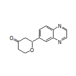 2-(Quinoxalin-6-yl)dihydro-2H-pyran-4(3H)-one