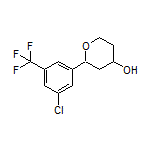 2-[3-Chloro-5-(trifluoromethyl)phenyl]tetrahydro-2H-pyran-4-ol