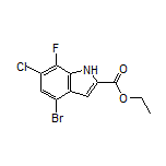 Ethyl 4-Bromo-6-chloro-7-fluoro-1H-indole-2-carboxylate