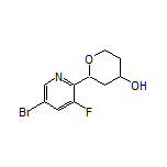 2-(5-Bromo-3-fluoropyridin-2-yl)tetrahydro-2H-pyran-4-ol