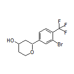 2-[3-Bromo-4-(trifluoromethyl)phenyl]tetrahydro-2H-pyran-4-ol