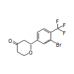 2-[3-Bromo-4-(trifluoromethyl)phenyl]dihydro-2H-pyran-4(3H)-one
