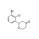 2-(3-Bromo-2-chlorophenyl)dihydro-2H-pyran-4(3H)-one