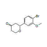 2-(4-Bromo-3-methoxyphenyl)dihydro-2H-pyran-4(3H)-one
