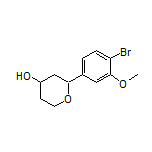 2-(4-Bromo-3-methoxyphenyl)tetrahydro-2H-pyran-4-ol