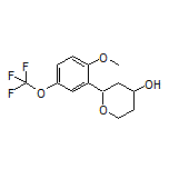 2-[2-Methoxy-5-(trifluoromethoxy)phenyl]tetrahydro-2H-pyran-4-ol