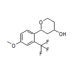 2-[4-Methoxy-2-(trifluoromethyl)phenyl]tetrahydro-2H-pyran-4-ol