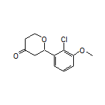 2-(2-Chloro-3-methoxyphenyl)dihydro-2H-pyran-4(3H)-one