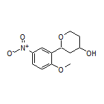 2-(2-Methoxy-5-nitrophenyl)tetrahydro-2H-pyran-4-ol