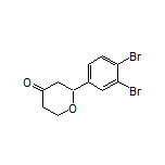 2-(3,4-Dibromophenyl)dihydro-2H-pyran-4(3H)-one