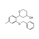 2-[2-(Benzyloxy)-4-methylphenyl]tetrahydro-2H-pyran-4-ol