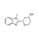 2-(1-Methyl-1H-benzo[d]imidazol-2-yl)tetrahydro-2H-pyran-4-ol