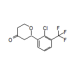2-[2-Chloro-3-(trifluoromethyl)phenyl]dihydro-2H-pyran-4(3H)-one