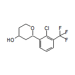 2-[2-Chloro-3-(trifluoromethyl)phenyl]tetrahydro-2H-pyran-4-ol