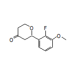 2-(2-Fluoro-3-methoxyphenyl)dihydro-2H-pyran-4(3H)-one