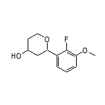2-(2-Fluoro-3-methoxyphenyl)tetrahydro-2H-pyran-4-ol