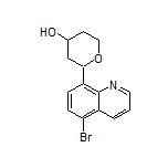 2-(5-Bromoquinolin-8-yl)tetrahydro-2H-pyran-4-ol