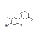 2-(4-Bromo-2-fluoro-5-methylphenyl)dihydro-2H-pyran-4(3H)-one